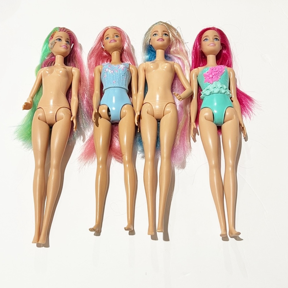 Colorful Kids Bath Dolls Set